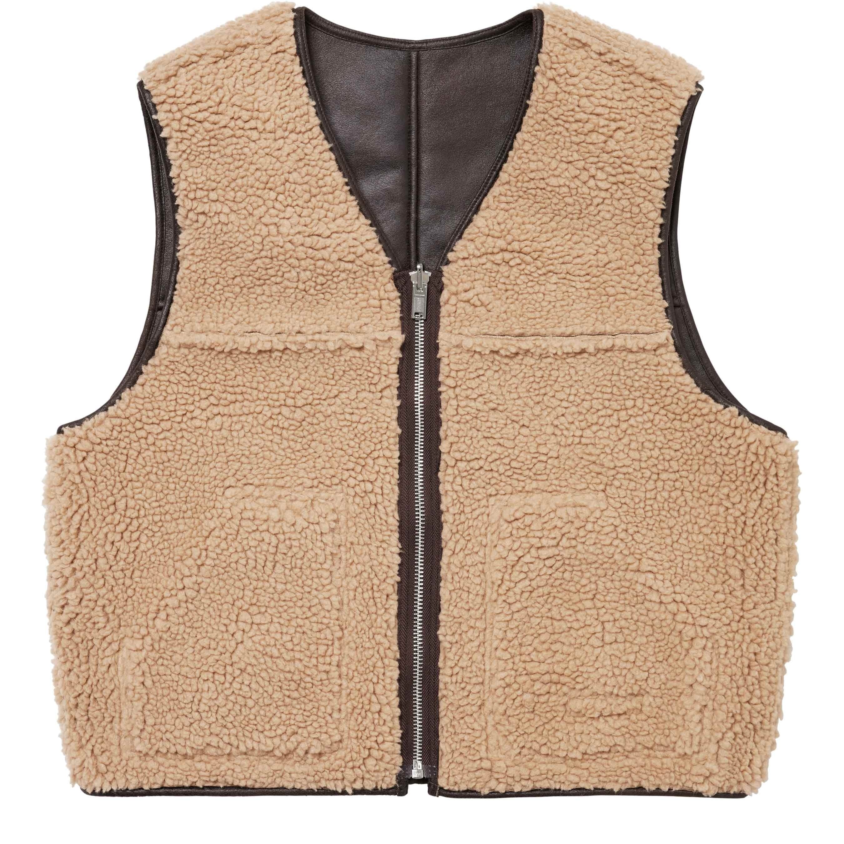 Reversible Faux Shearling Vest view 9